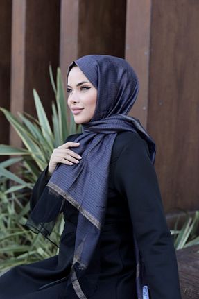 شال سرمه ای زنانه ویسکون Arwella - کد 884554693
