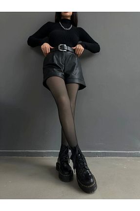 ساق شلواری مشکی زنانه جین SHOP520 - کد 884562076