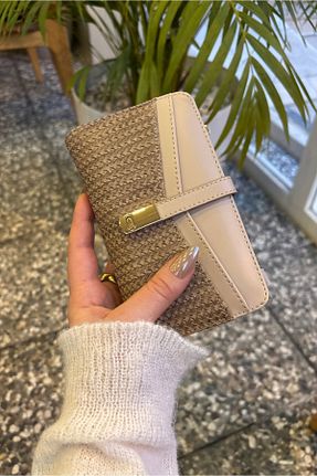 کیف پول قهوه ای زنانه ابعاد بزرگ Yuka Atelier - کد 884622737