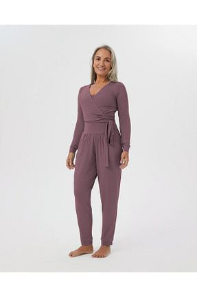 شلوار بنفش زنانه ویسکون Ayma Active - کد 805805071