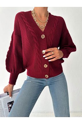 لباس زرشکی زنانه تریکو Velista - کد 884626133