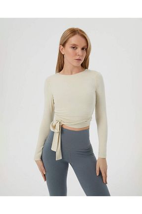 بلوز بژ زنانه ساده Ayma Active - کد 247657193