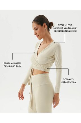 بلوز بژ زنانه ساده Ayma Active - کد 362279600