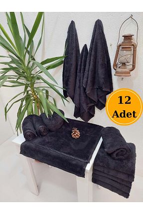 حوله مشکی پلی استر Mef Collection - کد 38036223