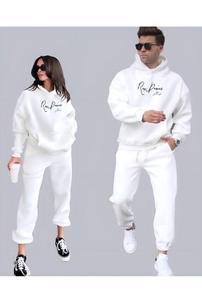 سوئیشرت سفید زنانه چاپی Rex Darius - کد 794958462