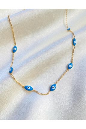 گردنبند استیل ( فولاد ) طلائی زنانه استیل (فولاد) Lekka Design - کد 455306131