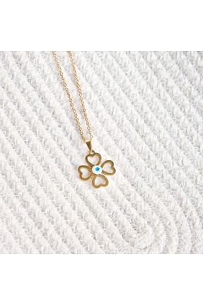 گردنبند استیل ( فولاد ) طلائی زنانه استیل (فولاد) Lekka Design - کد 748899929
