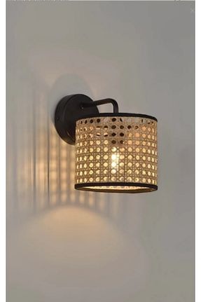 چراغ دیواری بژ خیزران retro home design - کد 884829958