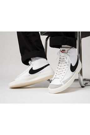 کفش اسنیکر سفید مردانه چرم اصل Nike - کد 884833278