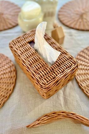 جا دستمال کاغذی قهوه ای AFRALYAHOME - کد 755796745