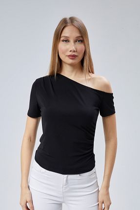 بلوز مشکی زنانه ساده Maison La Femme - کد 884721116