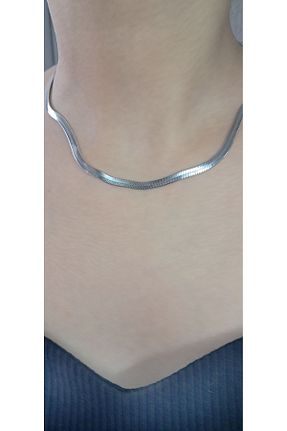 گردنبند استیل ( فولاد ) متالیک زنانه استیل (فولاد) stainles steel - کد 882878752