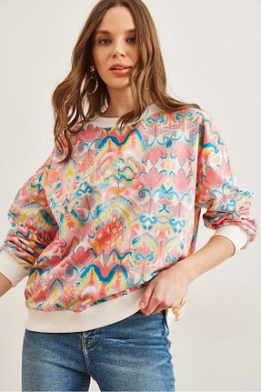 سوئیشرت نباتی زنانه اورسایز Olalook - کد 882226220
