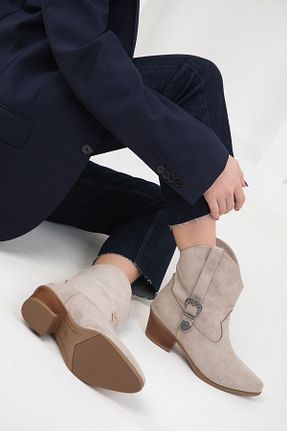 بوت / نیم بوت بژ زنانه جیر SOHO - کد 882207986