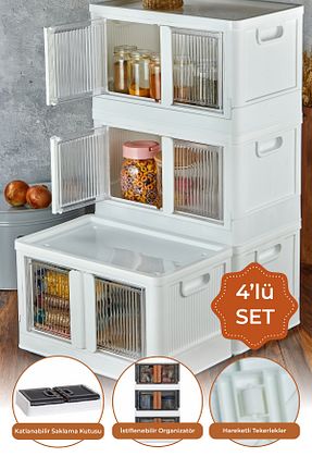 کابینت چند منظوره سفید پلاستیک Vienev - کد 806612917