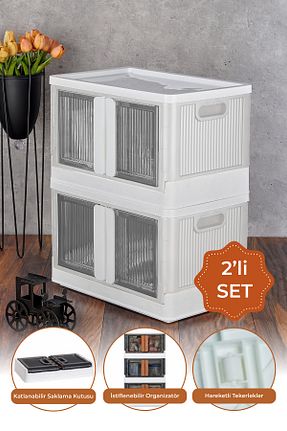 کابینت چند منظوره سفید پلاستیک Vienev - کد 785905632