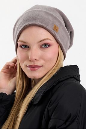 کلاه پشمی طوسی زنانه پنبه ای Butikgiz - کد 884756301