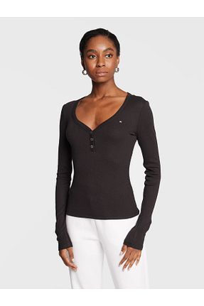 بلوز مشکی زنانه ساده Tommy Hilfiger - کد 884763627