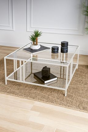 میز جلو مبلی سفید فلزی DEKOPRATİK - کد 884760947