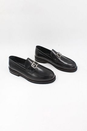 کفش کژوال مشکی مردانه چرم خالص ENDİCAN - کد 884793614