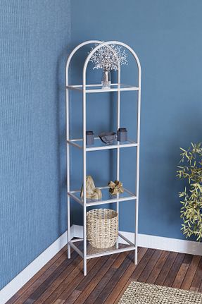 قفسه کتاب سفید 152 سانتی متر DEKOPRATİK - کد 884868830