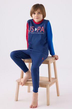 ست لباس راحتی سرمه ای بچه گانه ساده U.S. Polo Assn. - کد 884872906