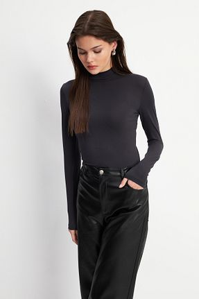 بلوز طوسی زنانه ساده Bipantolon - کد 806228910