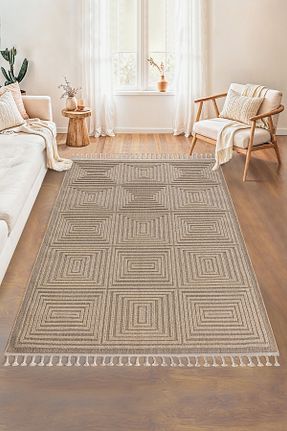 فرش بژ آنتی آلرژی SİMEREV HALI HOME CONSEPT - کد 866328995