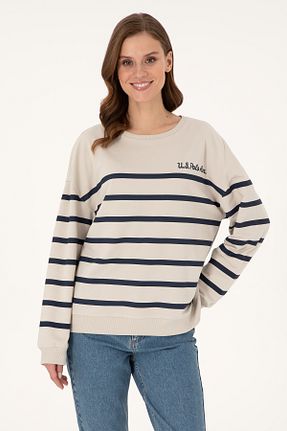سوئیشرت طوسی زنانه ساده U.S. Polo Assn. - کد 884861565