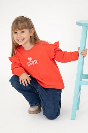 سوئیشرت صورتی بچه گانه ساده U.S. Polo Assn. - کد 884882280