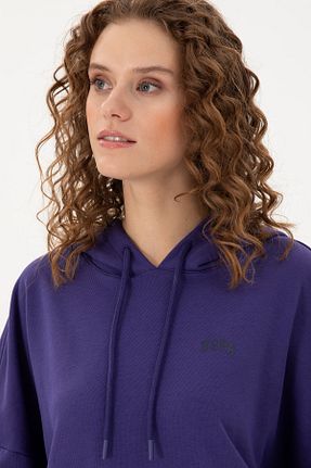 سوئیشرت بنفش زنانه ساده U.S. Polo Assn. - کد 884861403
