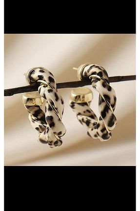 گوشواره جواهر طلائی چرم ISTBIRD ACCESSORIES - کد 884857756