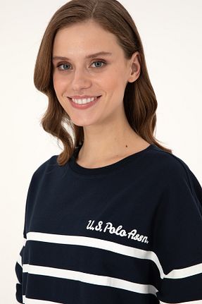 سوئیشرت سرمه ای زنانه Fitted U.S. Polo Assn. - کد 884861713