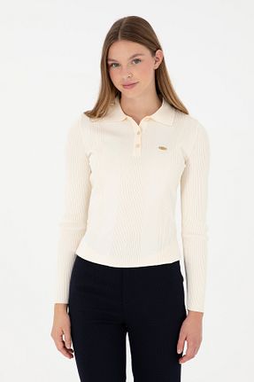 پلیور بژ زنانه ساده U.S. Polo Assn. - کد 884859860