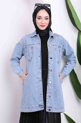 کت حجاب آبی زنانه رگولار İmajButik - کد 849330115