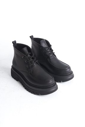 بوت / نیم بوت مشکی زنانه پاشنه تخت TUUBA SHOES - کد 884872265
