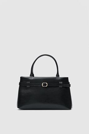 کیف دوشی مشکی زنانه چرم مصنوعی Shule Bags - کد 884871243