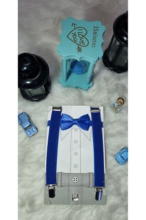پاپیون سرمه ای بچه گانه پارچه ای Butik - کد 884892440