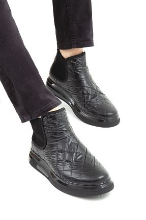 بوت / نیم بوت مشکی مردانه چرم خالص Tamer Tanca - کد 379943189