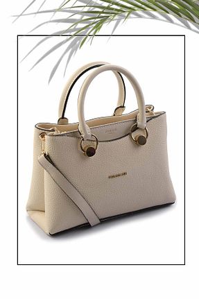 کیف دوشی بژ زنانه چرم مصنوعی Bambi - کد 830445803