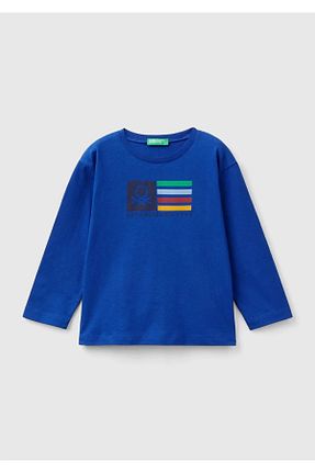 تیشرت سرمه ای بچه گانه رگولار United Colors of Benetton - کد 849109431
