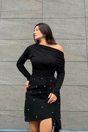 بلوز مشکی زنانه ساده LaGrace - کد 884919292