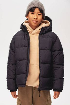 پالتو پشمی مشکی بچه گانه بدون آستر H&M - کد 884904900