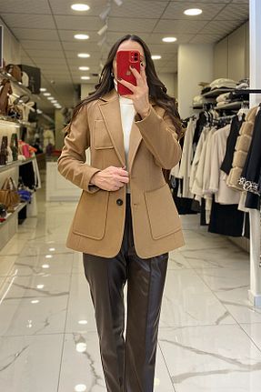 کت قهوه ای زنانه اسلیم Vosse - کد 884908051
