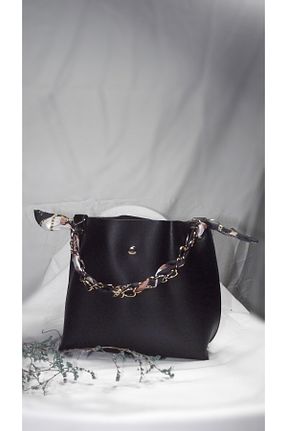 کیف دوشی مشکی زنانه Lu Tasarım - کد 884908136