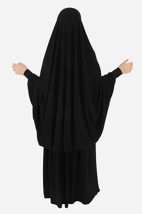 کلاه و ابایا مشکی زنانه پنبه پلی استر gülmedine - کد 163923533
