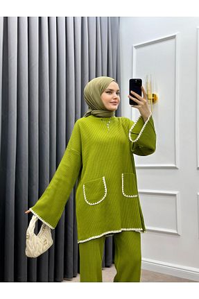ست بالاتنه و پائین تنه سبز زنانه رگولار bezenstore - کد 884919414