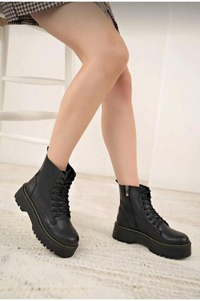 بوت / نیم بوت مشکی زنانه چرم مصنوعی CZ London - کد 884922358