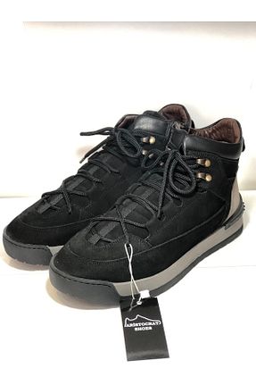 بوت / نیم بوت مشکی مردانه چرم خالص AristocratShoes - کد 884920836