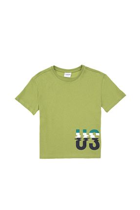 تیشرت سبز بچه گانه یقه دوچرخه U.S. Polo Assn. - کد 884923264
